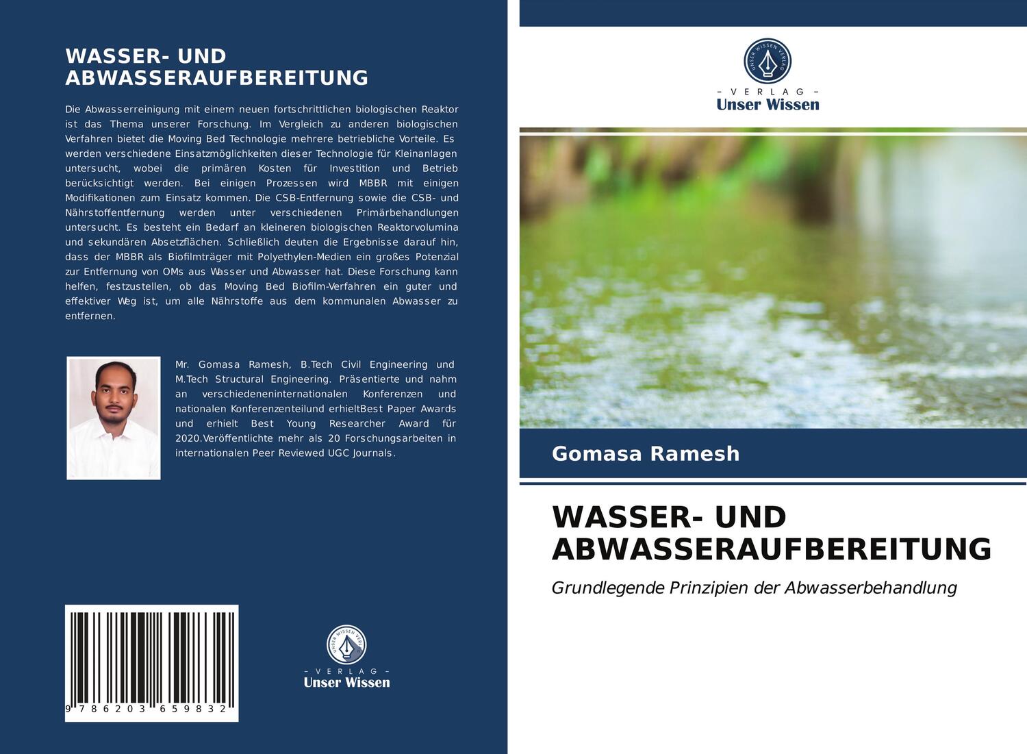 Cover: 9786203659832 | WASSER- UND ABWASSERAUFBEREITUNG | Gomasa Ramesh | Taschenbuch | 56 S.