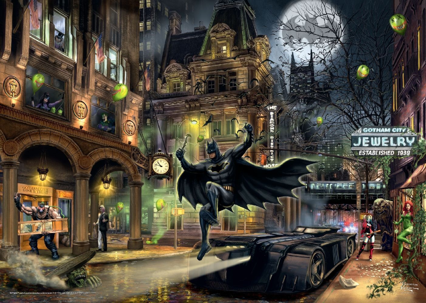 Bild: 4001504575885 | Batman, Gotham City | Puzzle Thomas Kinkade, DC 1.000 Teile | Spiel