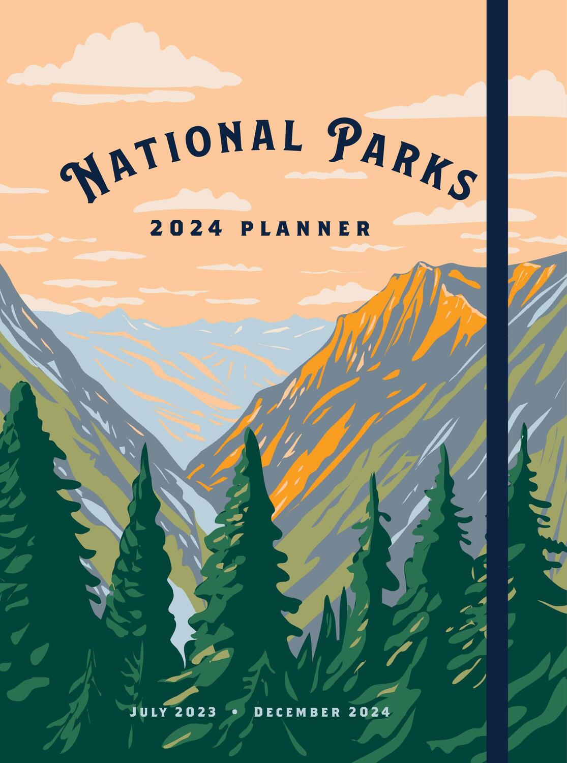 Cover: 9781631069581 | National Parks 2024 Weekly Planner | July 2023 - December 2024 | Point