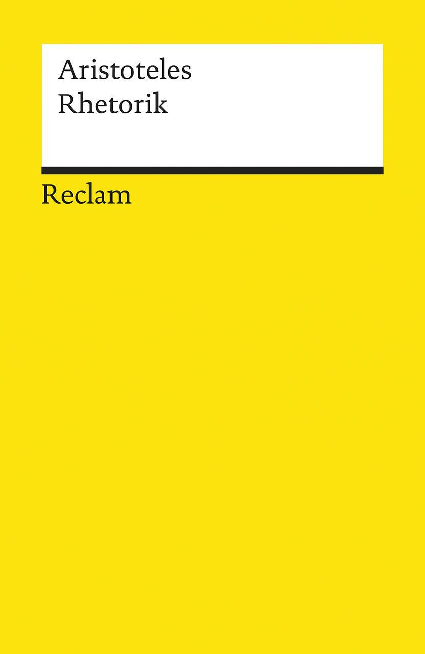 Cover: 9783150191750 | Rhetorik | Aristoteles | Taschenbuch | Reclam Universal-Bibliothek