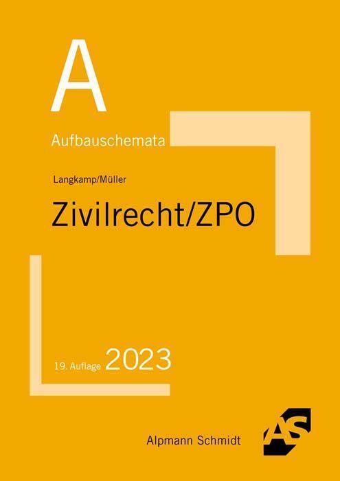 Cover: 9783867528191 | Aufbauschemata Zivilrecht / ZPO | Tobias Langkamp (u. a.) | Buch