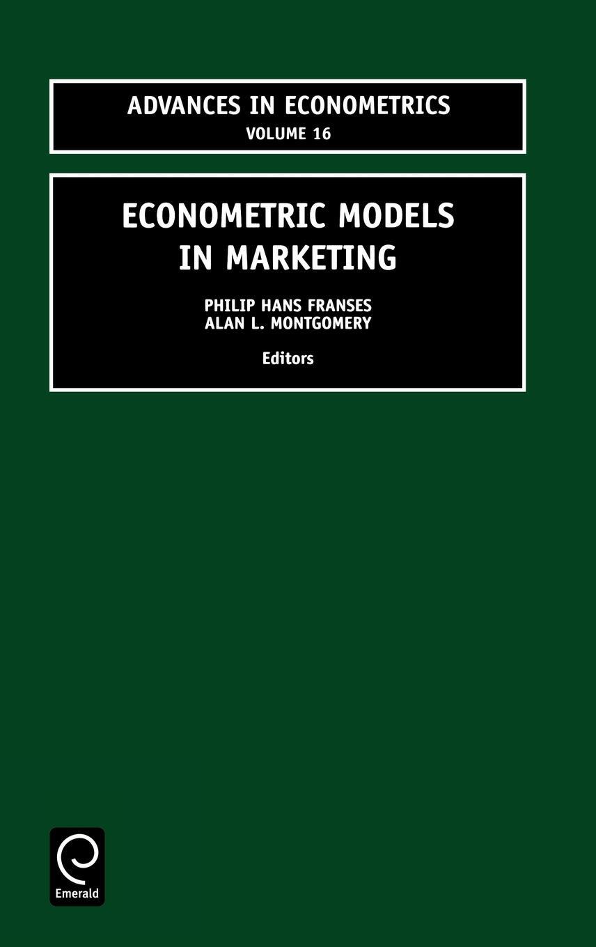 Cover: 9780762308576 | Econometric Models in Marketing | A. L. Montgomery | Buch | Englisch