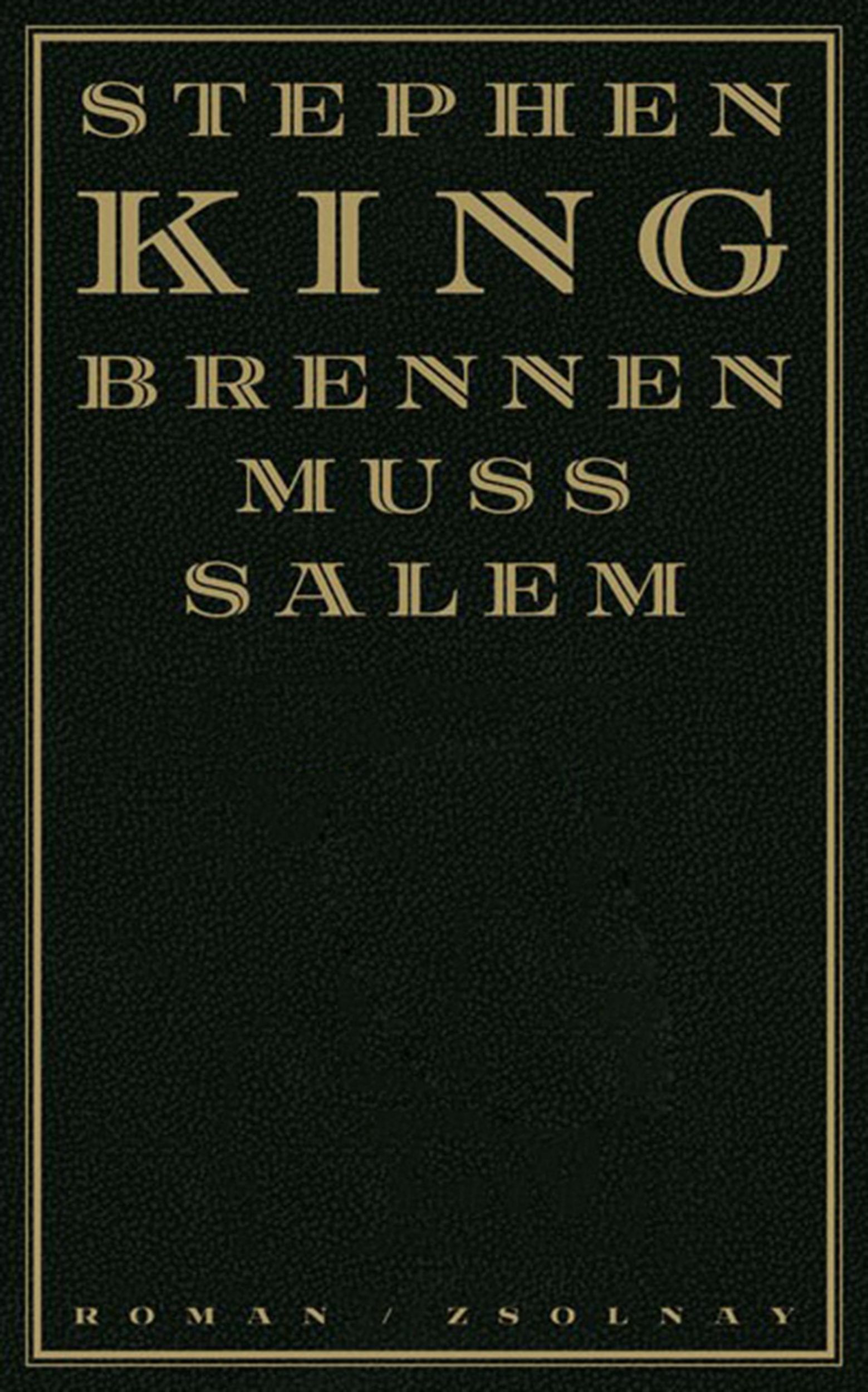 Cover: 9783552053816 | Brennen muß Salem | Stephen King | Buch | Lesebändchen | 736 S. | 2006