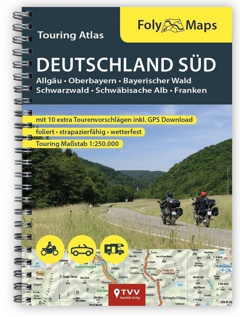 Cover: 9783937063577 | FolyMaps Touringatlas Deutschland Süd 1:250.000 | Taschenbuch | 104 S.
