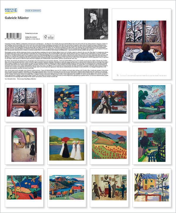 Bild: 9783731875468 | Gabriele Münter 2025 | Verlag Korsch | Kalender | Spiralbindung | 2025