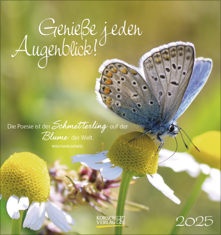 Cover: 9783731876762 | Genieße jeden Augenblick 2025 | aufstellbarer Postkartenkalender