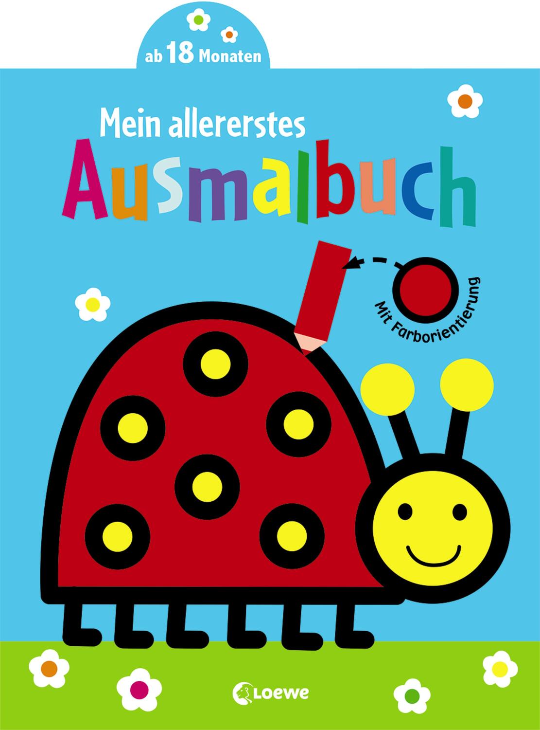 Cover: 9783785589472 | Mein allererstes Ausmalbuch (Marienkäfer) | Loewe Kreativ | Buch