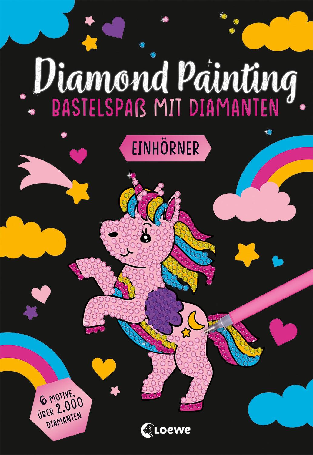 Cover: 9783743215412 | Diamond Painting - Bastelspaß mit Diamanten - Einhörner | Kreativ