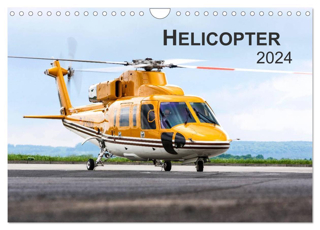 Cover: 9783675590861 | Helicopter 2024 (Wandkalender 2024 DIN A4 quer), CALVENDO...