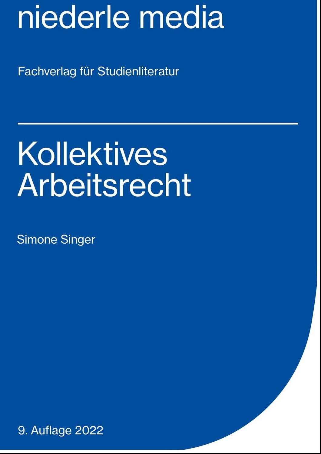 Cover: 9783867241243 | Kollektives Arbeitsrecht | Simone Singer | Taschenbuch | Deutsch