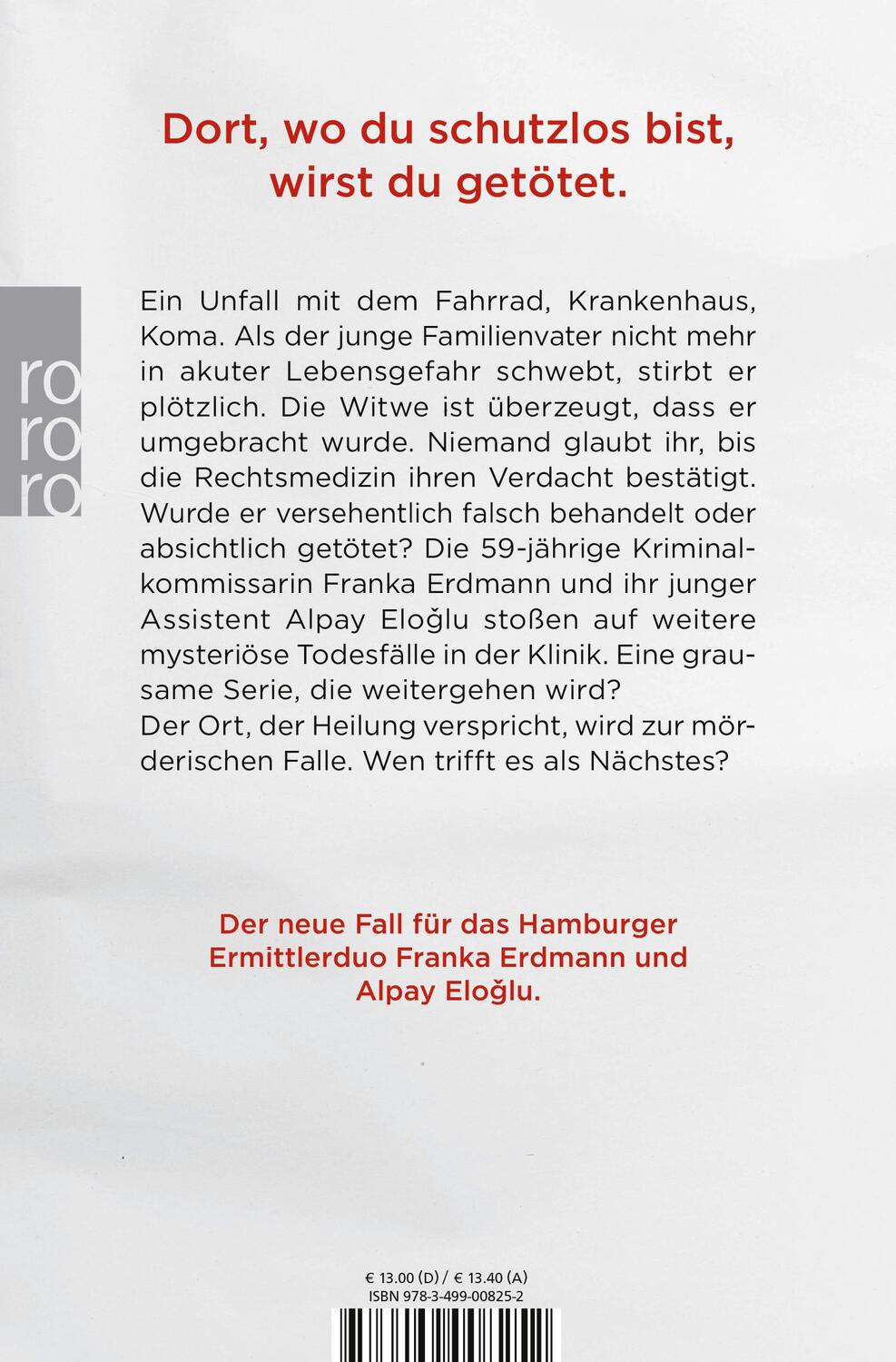 Rückseite: 9783499008252 | Die Klinik | Hamburg-Thriller | Hubertus Borck | Taschenbuch | 400 S.
