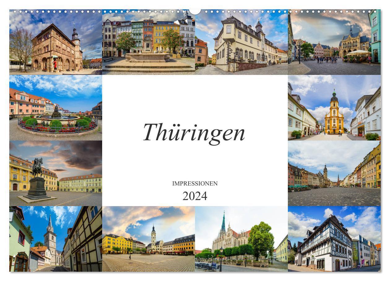 Cover: 9783383001086 | Thüringen Impressionen (Wandkalender 2024 DIN A2 quer), CALVENDO...
