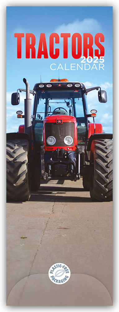 Cover: 9781529843316 | Tractors - Traktoren 2025 - Slimline-Kalender | Carousel Calendar