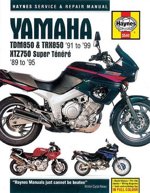 Cover: 9781785210112 | Yamaha TDM850, TRX850 &amp; XTZ750 (89 - 99) Haynes Repair Manual | 89-99