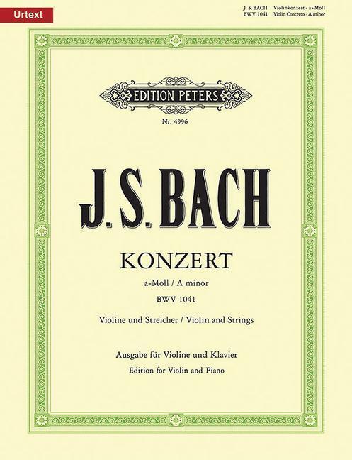 Cover: 9790014035334 | Konzert für Violine, Streicher und Basso continuo a-Moll BWV 1041 /...
