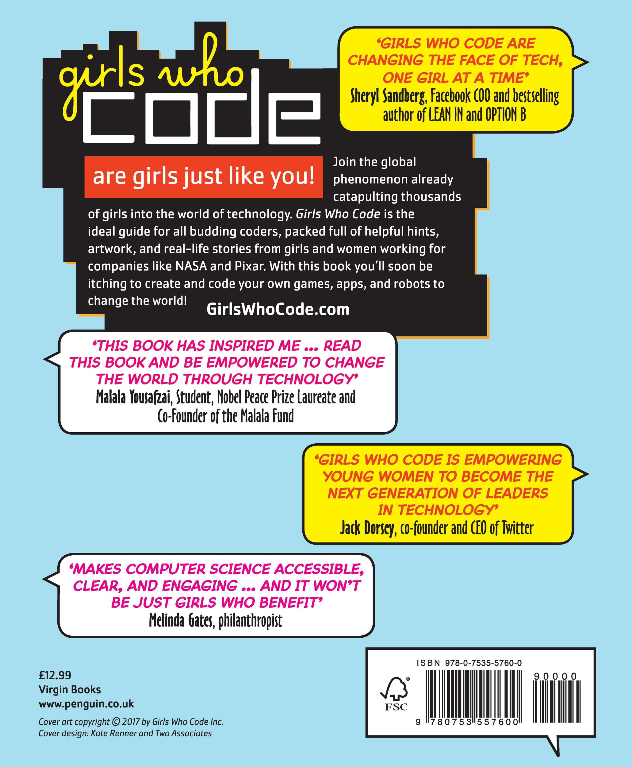 Rückseite: 9780753557600 | Girls Who Code | Learn to Code and Change the World | Reshma Saujani