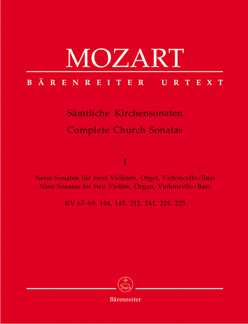 Cover: 9790006454488 | Complete Church Sonatas Book 1 | Urtext | Wolfgang Amadeus Mozart