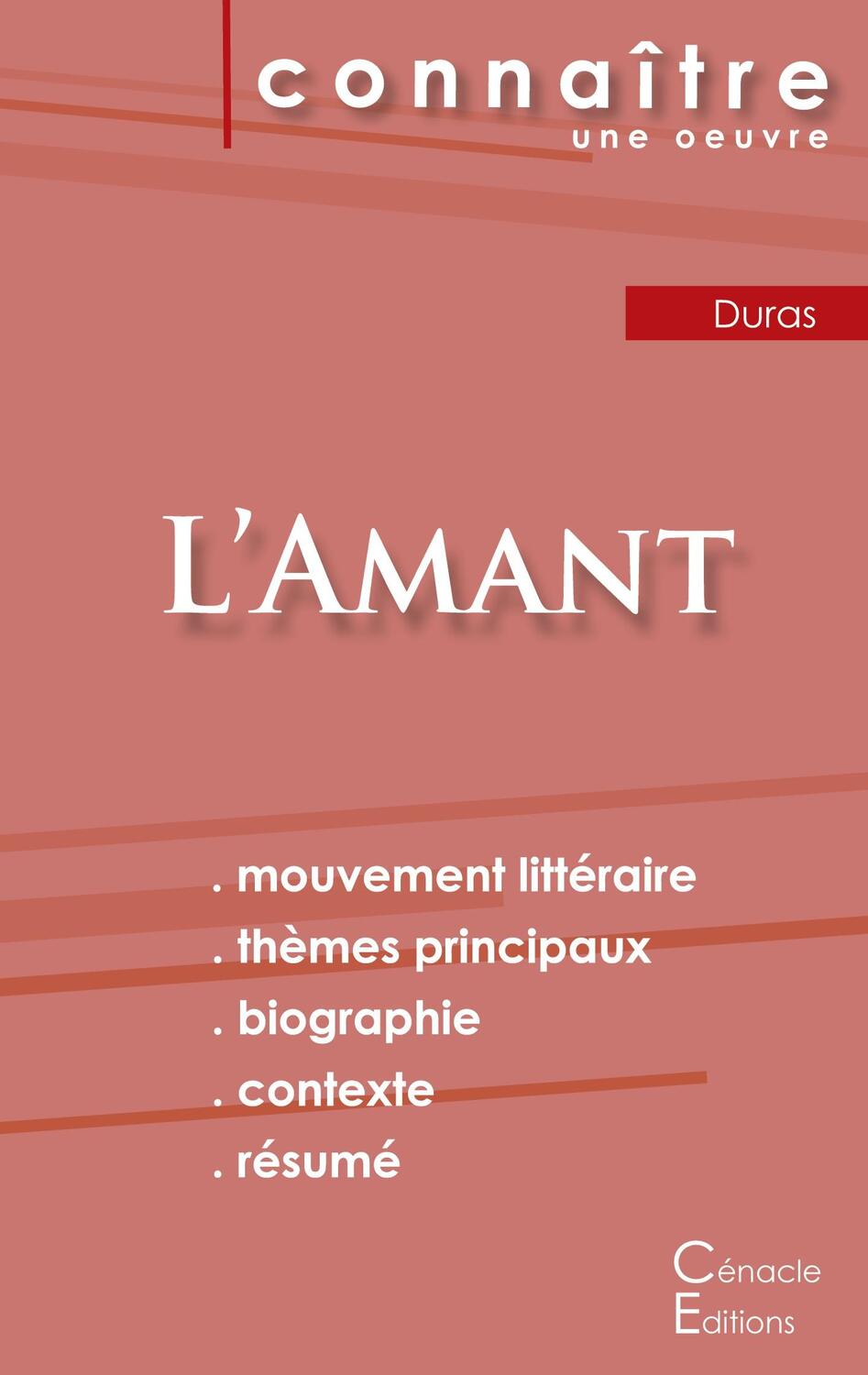 Cover: 9782367887227 | Fiche de lecture L'Amant de Marguerite Duras (Analyse littéraire de...