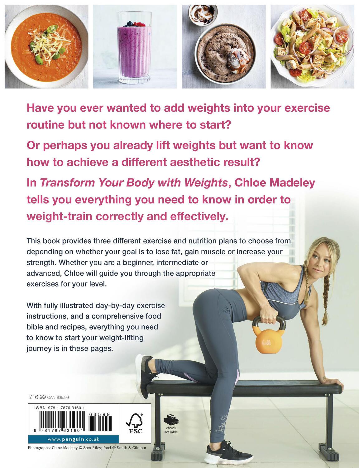 Rückseite: 9781787631601 | Transform Your Body With Weights | Chloe Madeley | Taschenbuch | 2019