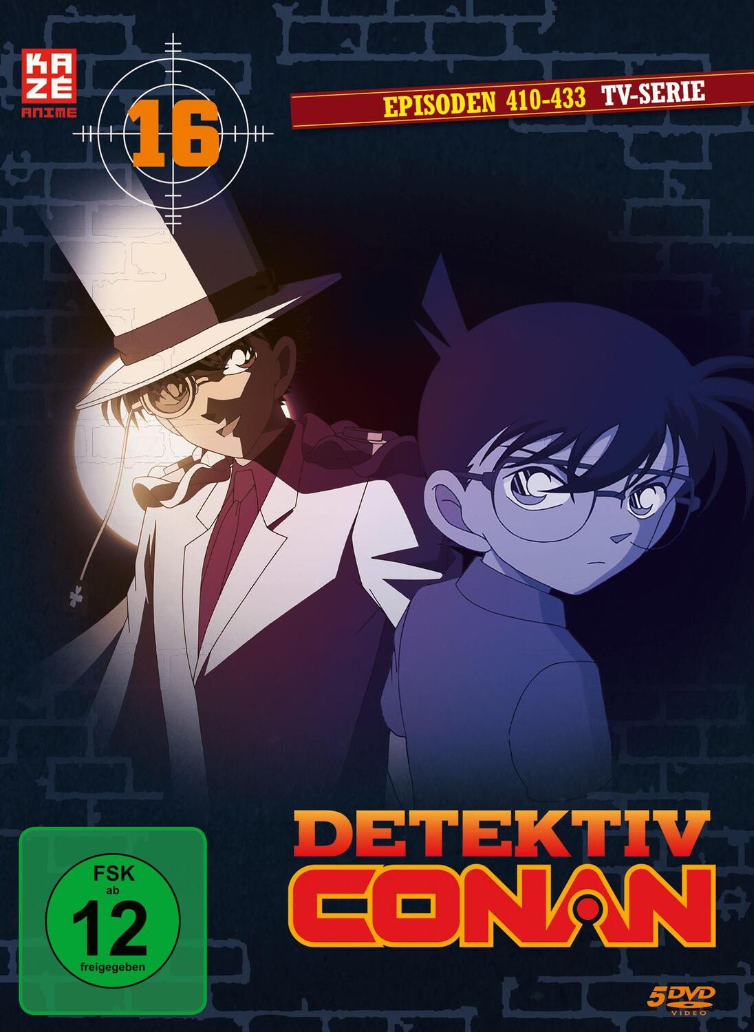 Cover: 7630017511263 | Detektiv Conan - TV-Serie - DVD-Box 16 (Episoden 409-433) (5 DVDs)