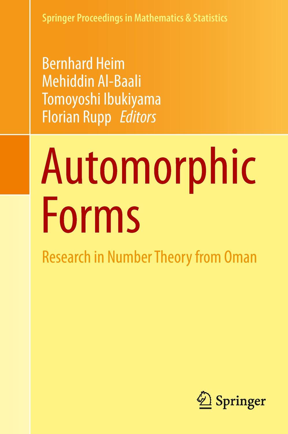 Cover: 9783319113517 | Automorphic Forms | Research in Number Theory from Oman | Heim (u. a.)