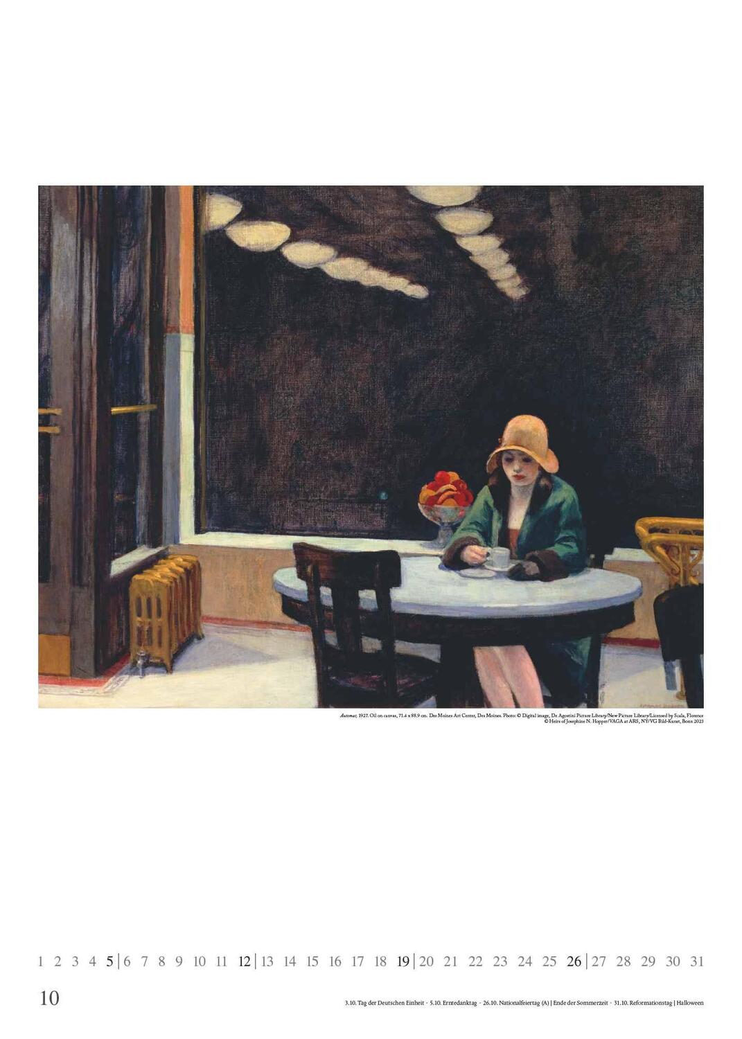 Bild: 4250809653259 | Edward Hopper 2025 - Kunst-Kalender - Poster-Kalender - 50x70 | 28 S.