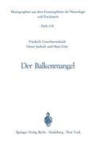 Cover: 9783540042846 | Der Balkenmangel | F. Unterharnscheidt (u. a.) | Taschenbuch | Deutsch