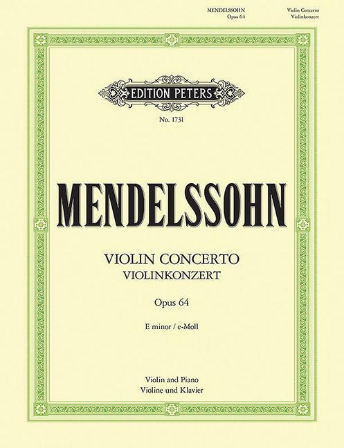 Cover: 9790014007515 | Violin Concerto in E Minor Op. 64 (Edition for Violin and Piano):...