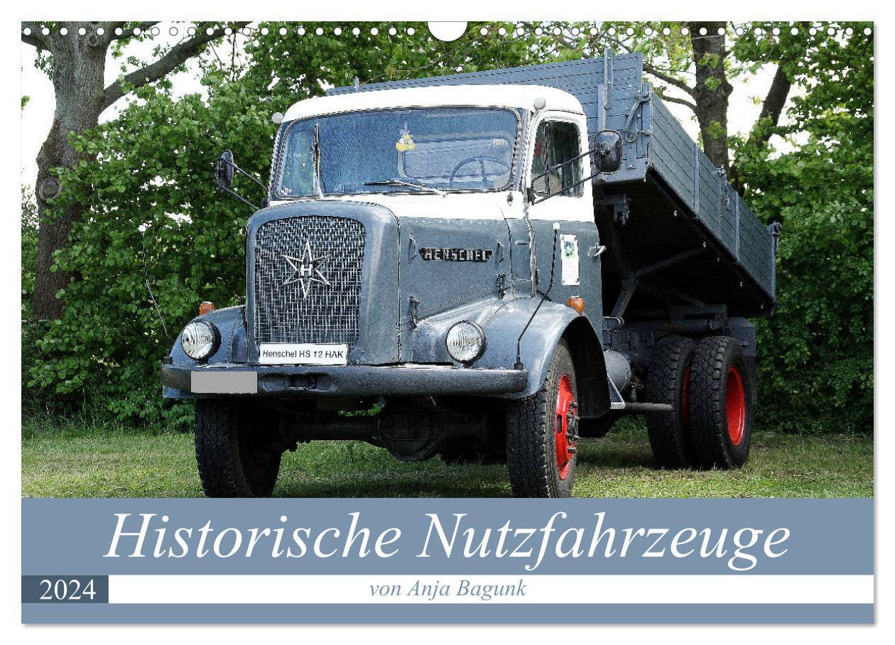 Cover: 9783383253683 | Historische Nutzfahrzeuge (Wandkalender 2024 DIN A3 quer), CALVENDO...