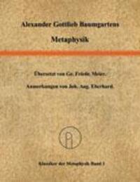 Cover: 9783833406591 | Metaphysik | Ins Deutsche übersetzt von Georg Friedrich Meier. | Buch