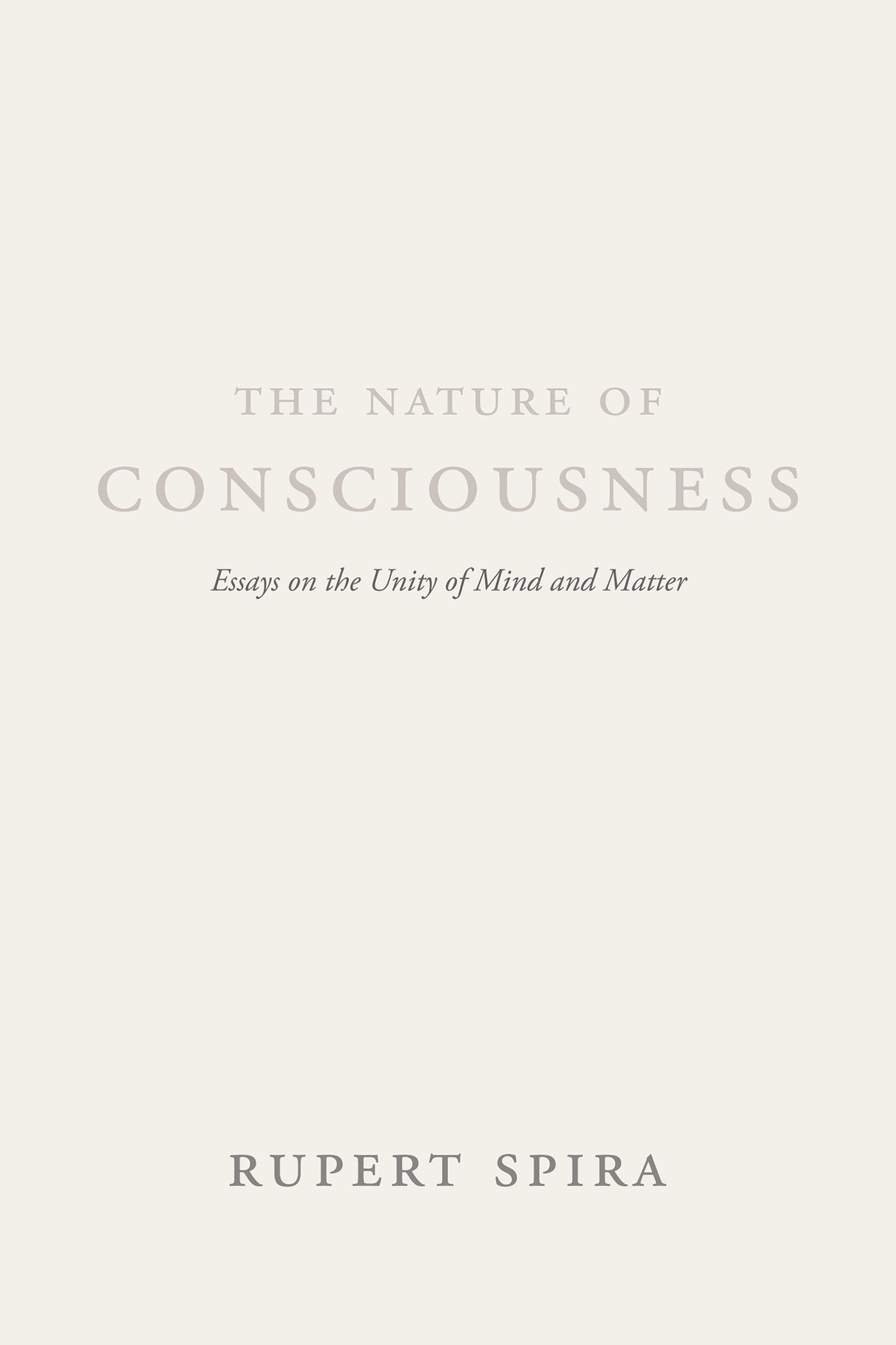 Cover: 9781684030002 | The Nature of Consciousness | Essays on the Unity of Mind and Matter