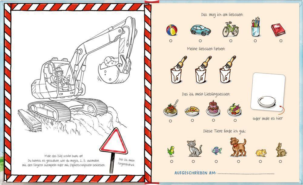 Bild: 4050003723518 | Freundebuch Meine Kindergartenfreunde - Bunte Fahrzeuge | Buch | 96 S.