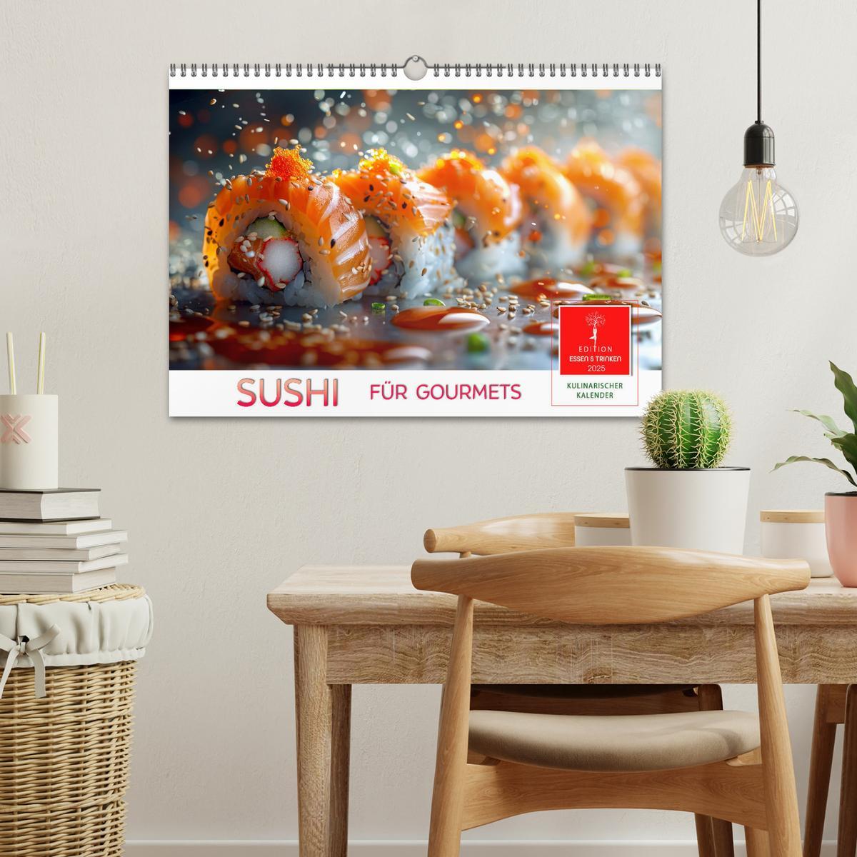 Bild: 9783457129302 | Sushi für Gourmets (Wandkalender 2025 DIN A3 quer), CALVENDO...