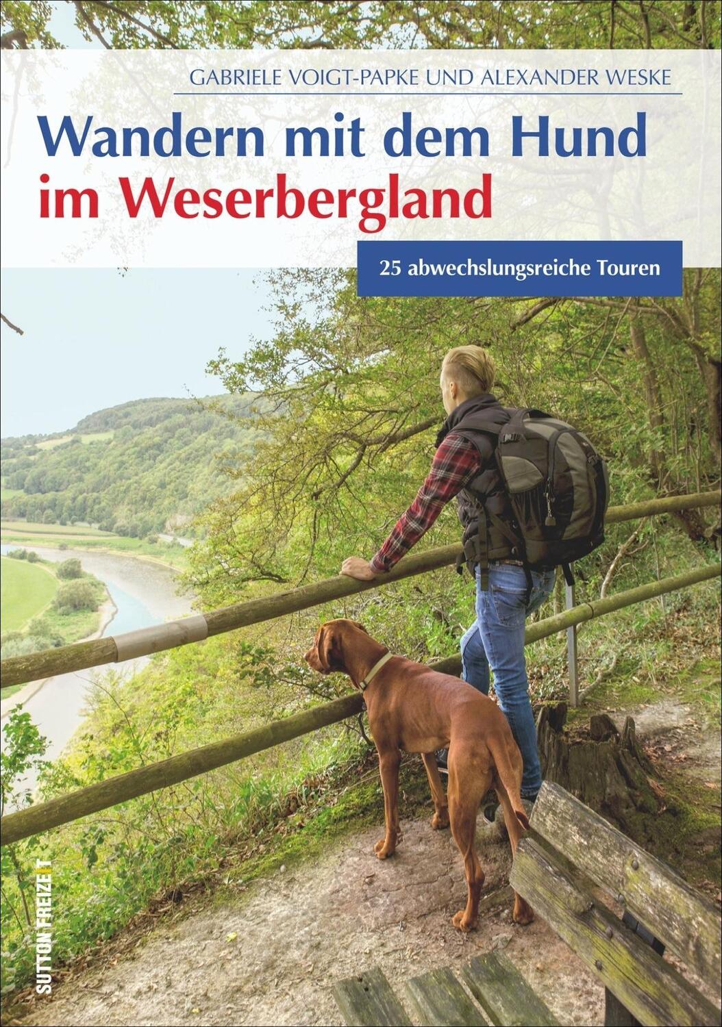 Cover: 9783954006953 | Wandern mit dem Hund im Weserbergland | 25 abwechslungsreiche Touren