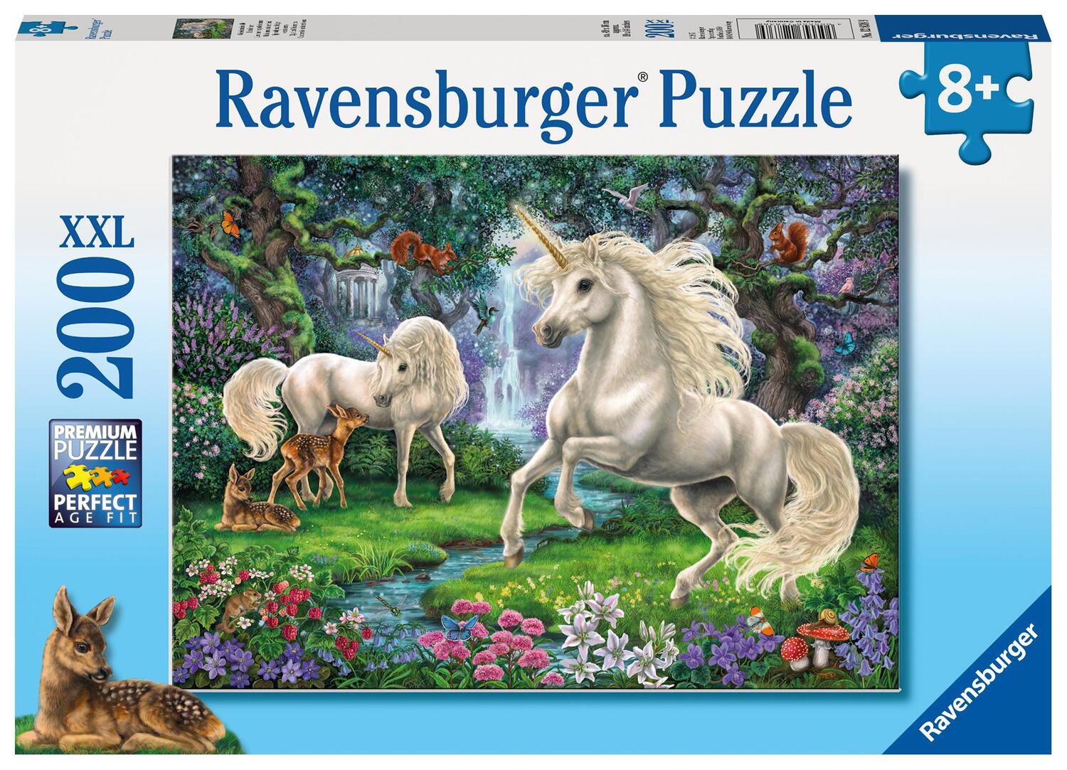 Cover: 4005556128389 | Geheimnisvolle Einhörner. Puzzle 200 Teile XXL | Spiel | Deutsch