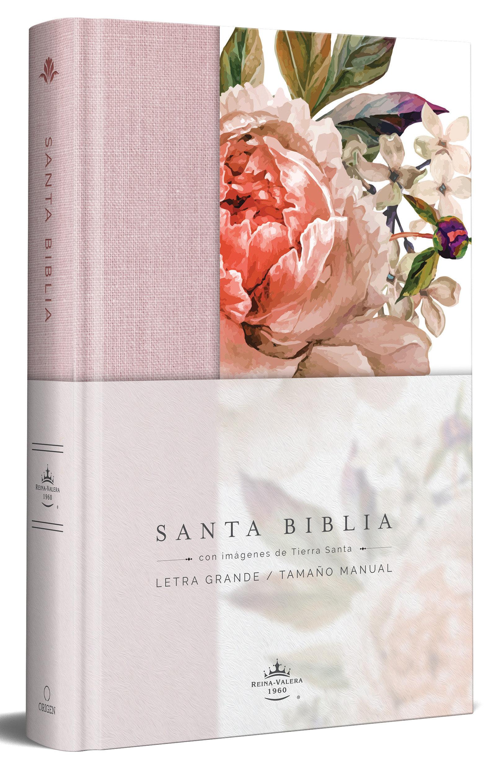 Cover: 9781644733875 | Biblia Reina Valera 1960 Letra Grande. Tapa Dura, Tela Rosada Con...