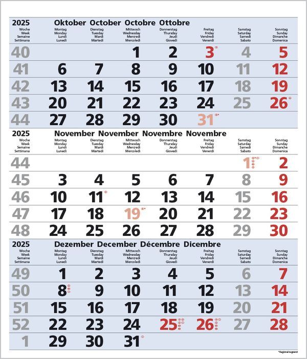 Bild: 9783731877547 | 3-Monats-Planer Comfort Blau 2025 | Korsch Verlag | Kalender | 12 S.