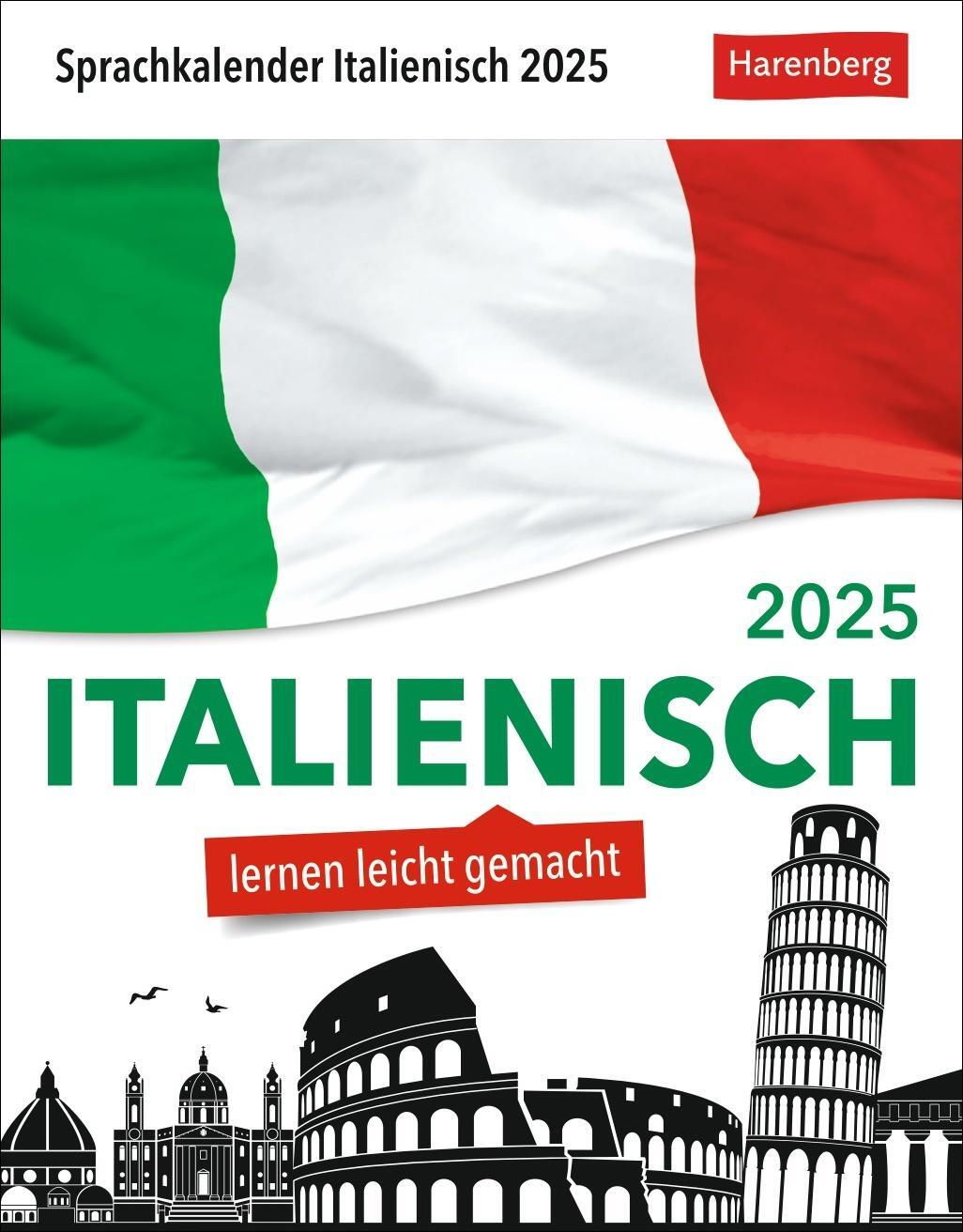 Cover: 9783840033629 | Italienisch Sprachkalender 2025 - Italienisch lernen leicht gemacht...