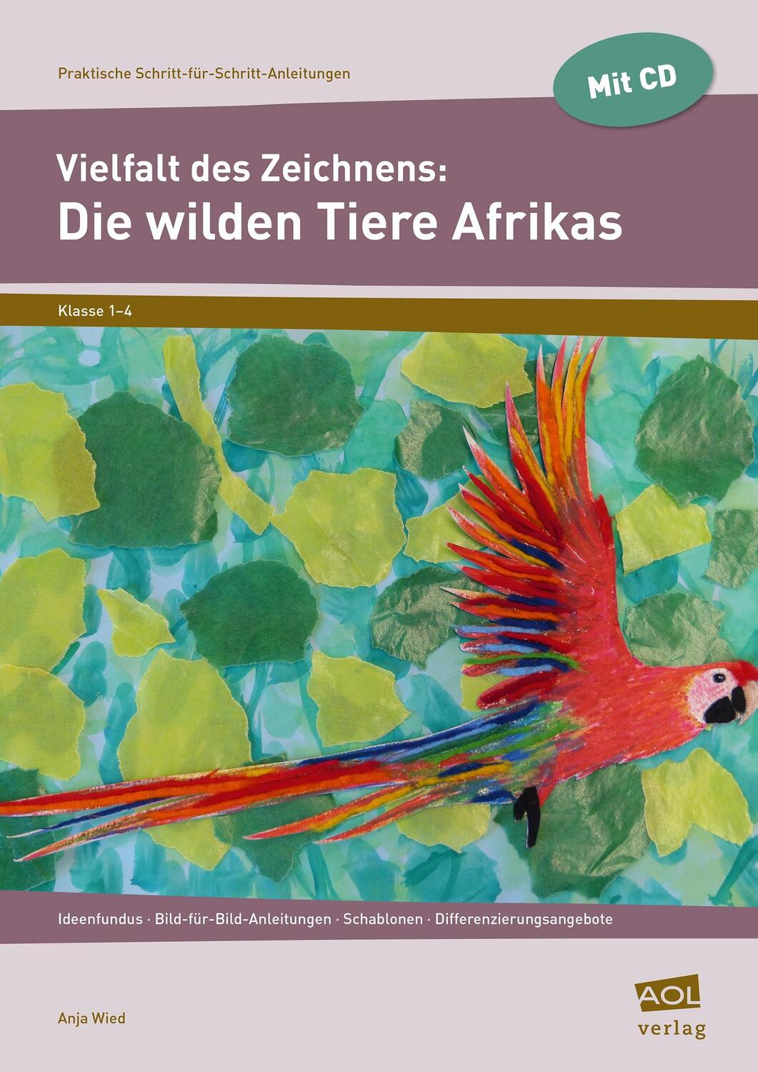 Cover: 9783403104506 | Vielfalt des Zeichnens: Die wilden Tiere Afrikas | Anja Wied | Deutsch