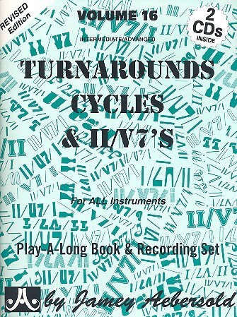 Cover: 9781562241711 | Turnarounds, Cycles & II/V7s | Jazz Play-Along Vol.16 | Aebersold