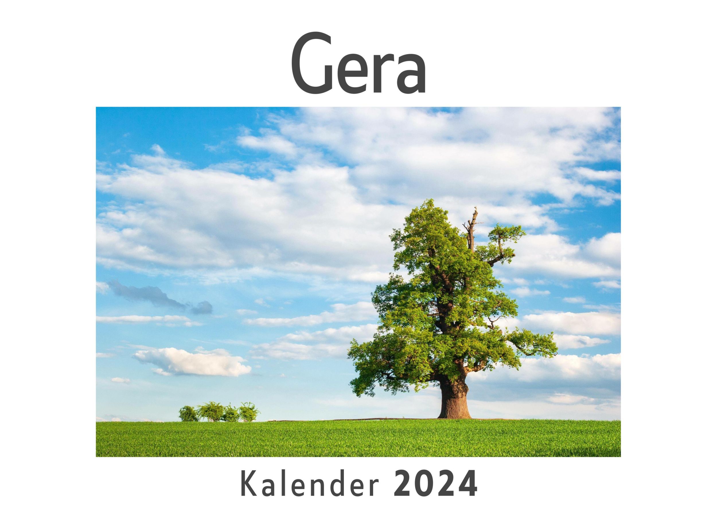 Cover: 9783750551107 | Gera (Wandkalender 2024, Kalender DIN A4 quer, Monatskalender im...