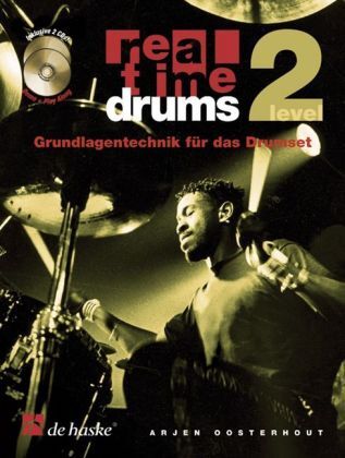 Cover: 9789043118170 | Real Time Drums, m. 2 Audio-CDs. Level.2 | Arjen Oosterhout | Buch