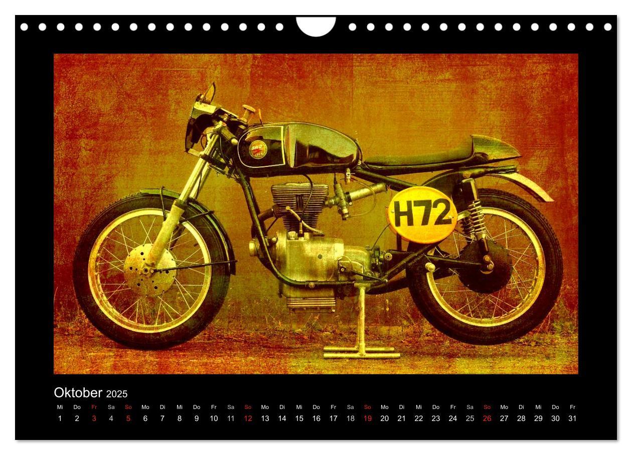 Bild: 9783435839957 | Motorrad Oldtimer (Wandkalender 2025 DIN A4 quer), CALVENDO...