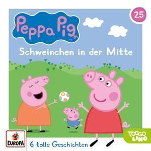 Cover: 194398859323 | Folge 25: Schweinchen in der Mitte | Peppa Pig Hörspiele | Audio-CD