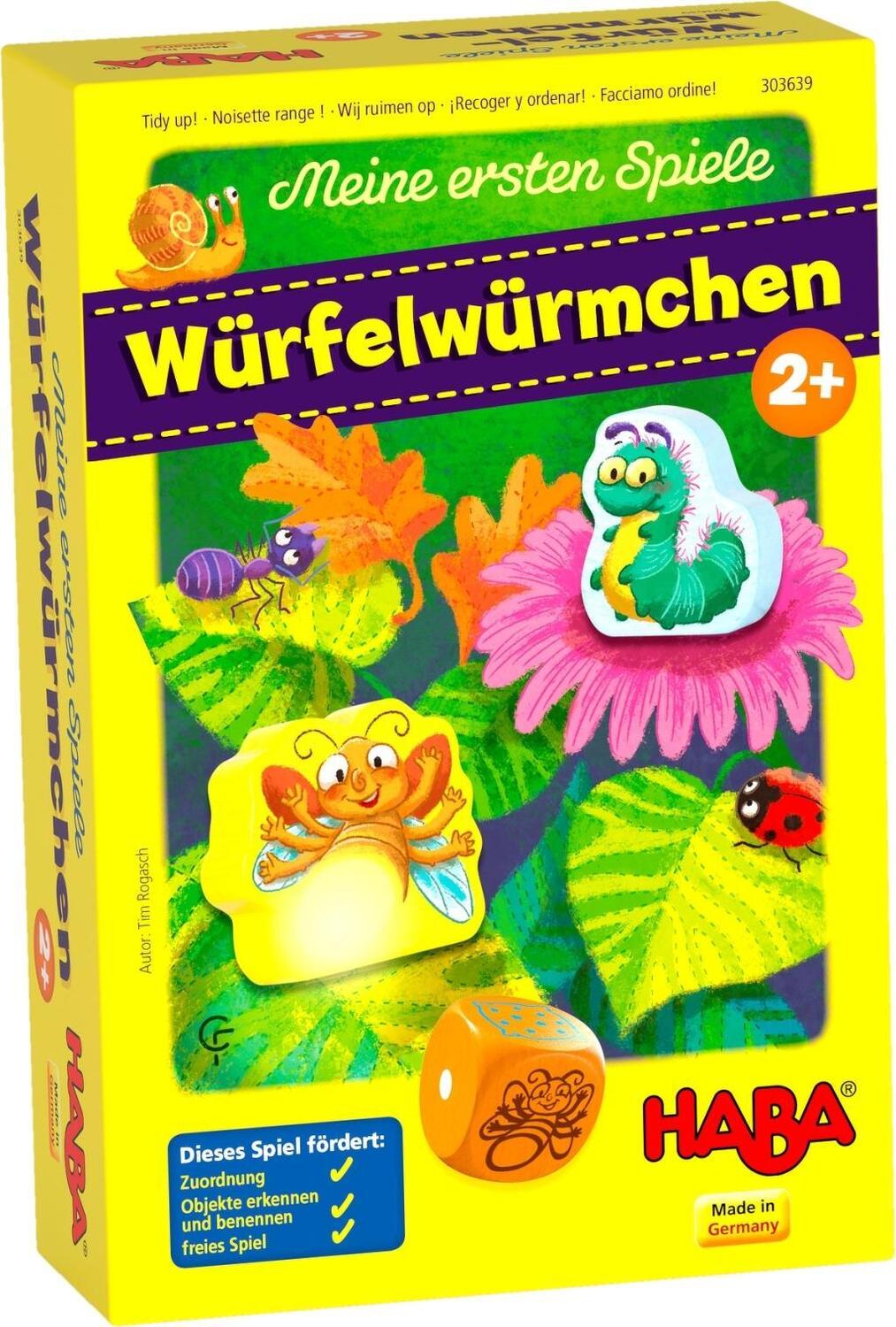 Cover: 4010168233932 | Meine ersten Spiele - Würfelwürmchen | Spiel | Deutsch | 2018 | HABA