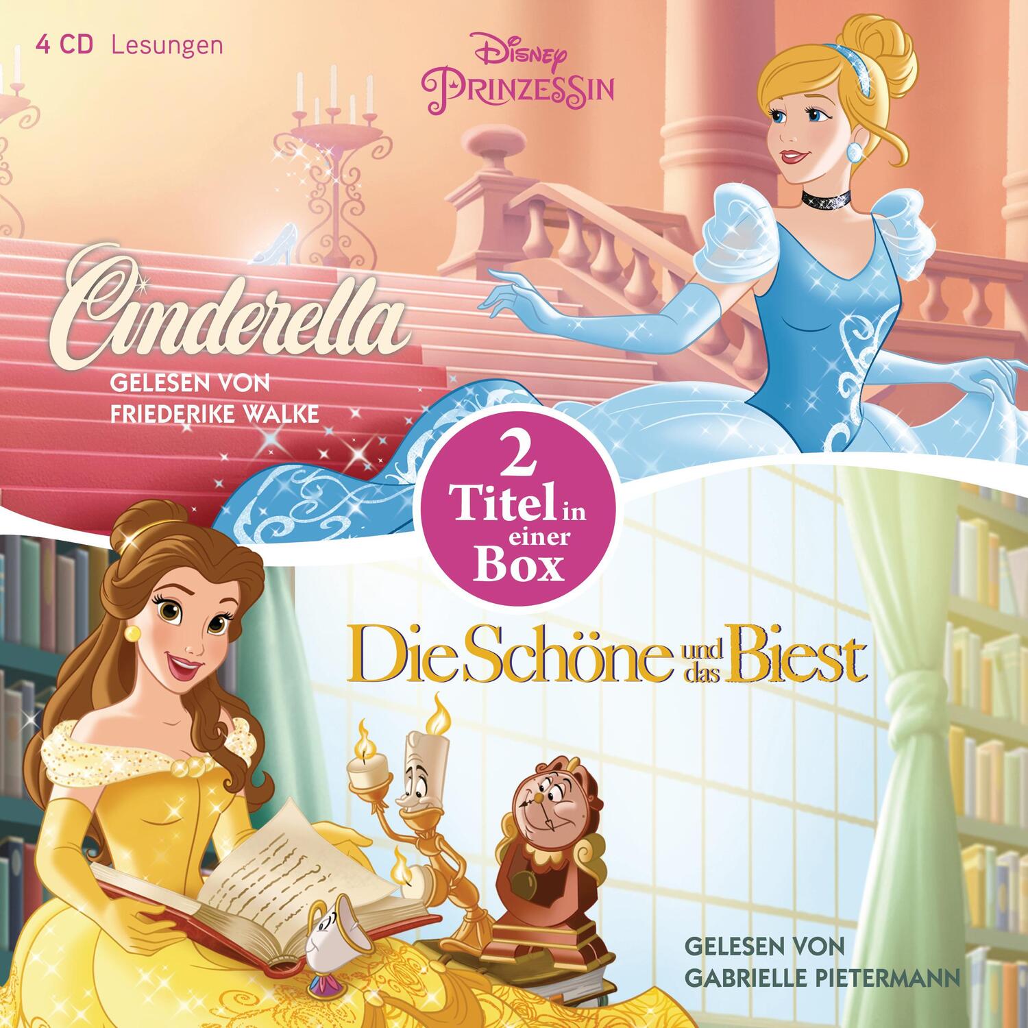 Cover: 9783844528879 | Disney Prinzessin: Die Schöne und das Biest - Cinderella | Audio-CD