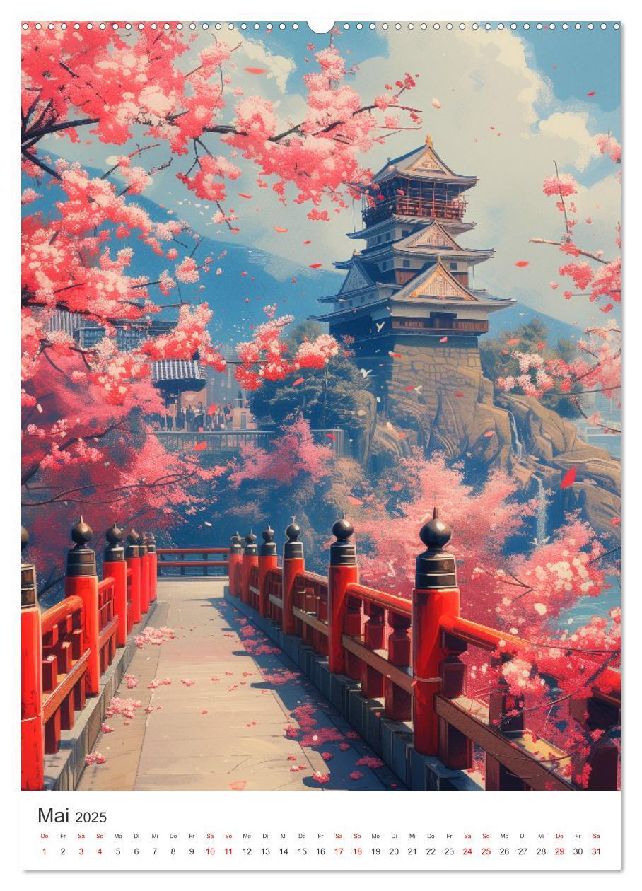 Bild: 9783383816079 | Japan. Impressionen im Aquarell-Stil (Wandkalender 2025 DIN A2...