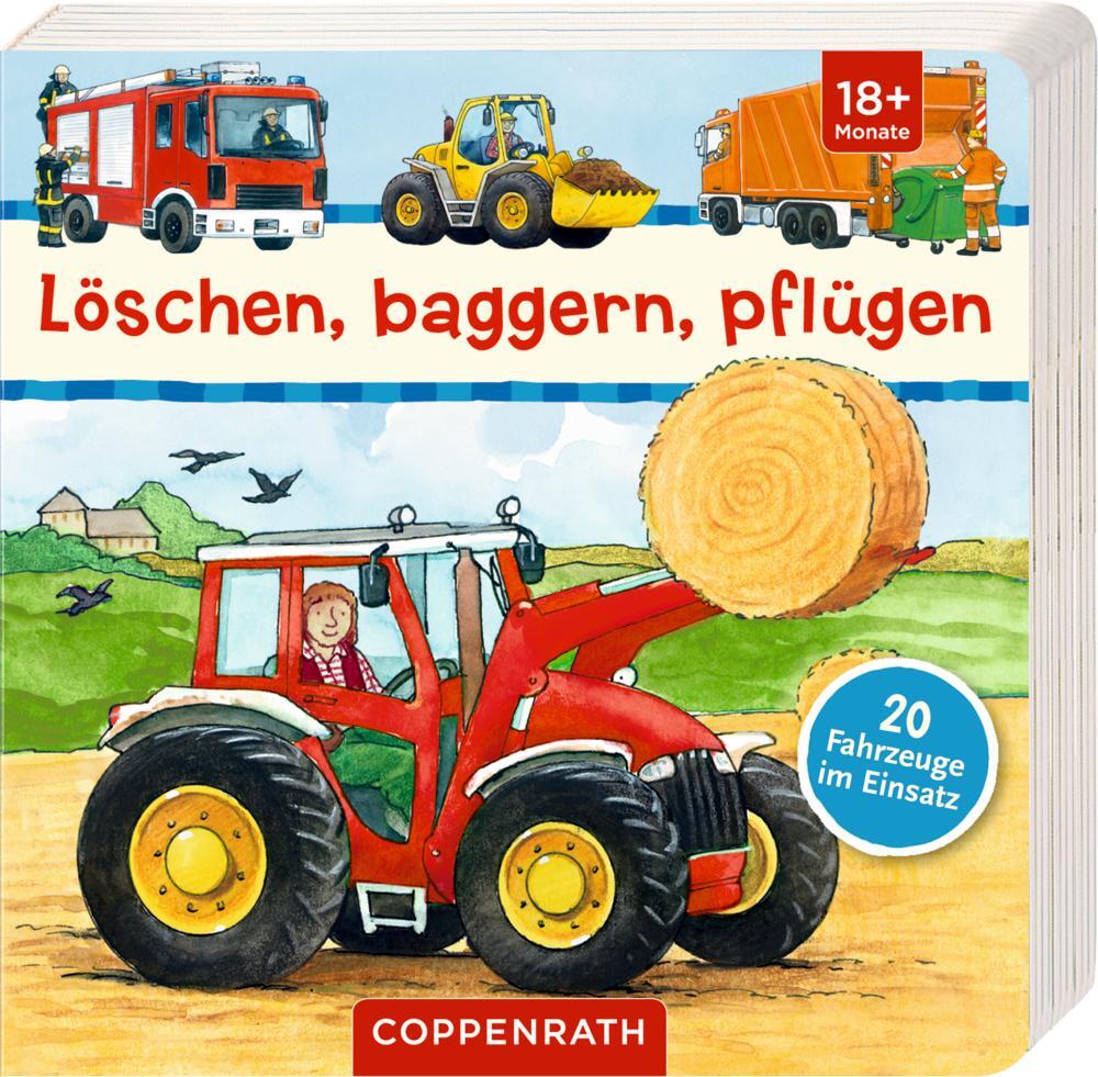 Cover: 9783649619765 | Löschen, baggern, pflügen | 20 Fahrzeuge im Einsatz | Buch | 42 S.
