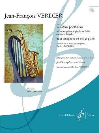 Cover: 9790043087090 | Cartes Postales - Saxophone | Jean-Francois Verdier | Buch + CD