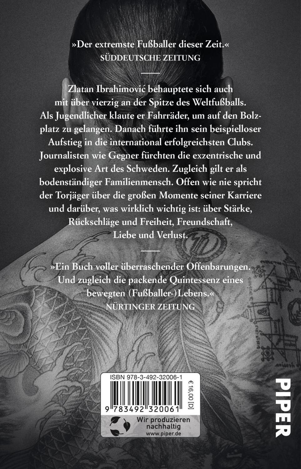 Rückseite: 9783492320061 | Adrenalin | Zlatan Ibrahimovic | Taschenbuch | 304 S. | Deutsch | 2023